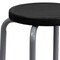 Flash Furniture Stackable Stool with Black Seat and Silver Powder Coated Frame, PK5 5-YK01B-GG - alternate 8